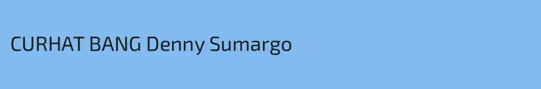 CURHAT BANG Denny Sumargo
